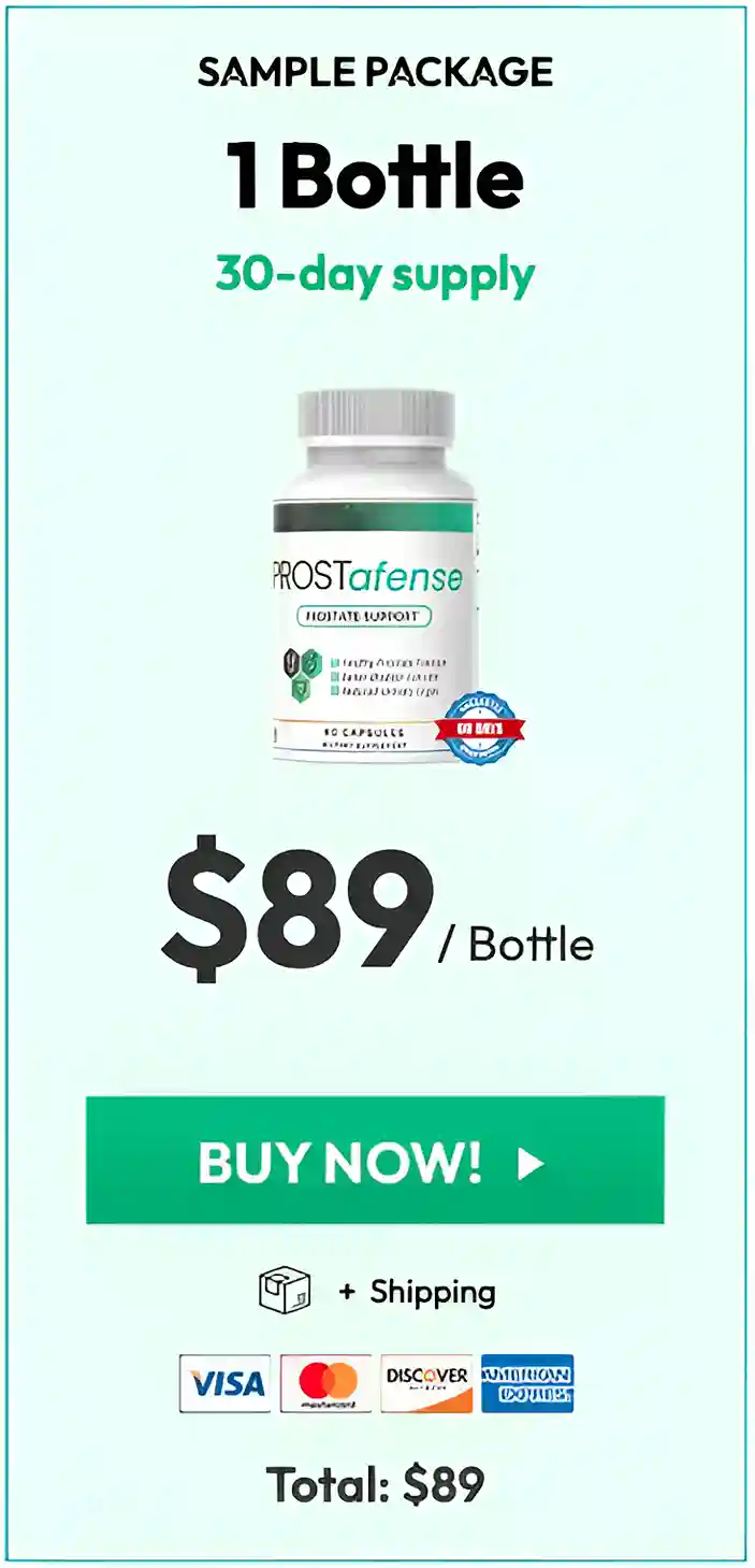 ProstAfense  1  bottle pricing